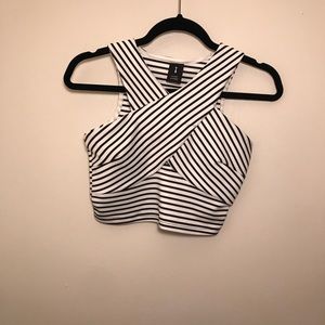 Striped crop top
